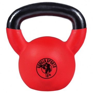 KETTLEBELL 18 kg czerwony hantel GUMOWANY