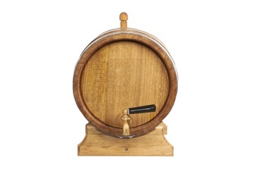 Дубовая бочка 15л для виски, самогона, вина, ликеров (с сертификатом ПЖ)