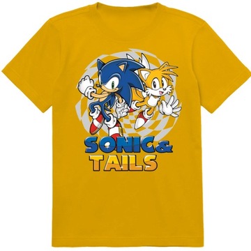 NAJLEPSZA KOSZULKA DZIECIĘCA T-SHIRT SONIC 128 JAKOŚĆ