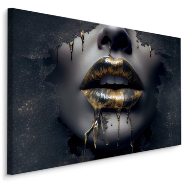 Obraz Canvas Kobieca Twarz ABSTRAKCJA Usta 120x80