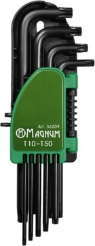 Klucze imbusowe Magnum imbusy TORX T10 - T50 9szt. profesjonalne