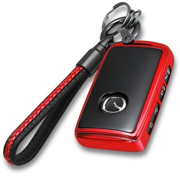 Etui na breloczek ze skórzanym brelokiem na klucze do Mazdy CX5 3 6 CX-30