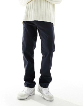 FRENCH CONNECTION GRANATOWE SPODNIE CASUAL CHINO CCI NH2__L