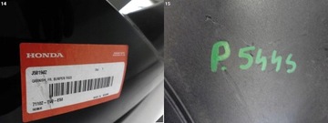 HONDA CIVIC IX 9 FACELIFT 13-16 HATCHBACK / HB NÁRAZNÍK + VRSTVA PŘEDNÍ OSTŘIKOVAČE