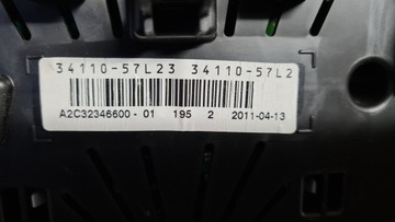 PŘÍSTROJOVÁ DESKA BUDÍKY SUZUKI KIZASHI 34110-57L23 W-WA