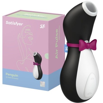 Стимулятор клитора Satisfyer Pro Penguin Next Generation, черный и белый