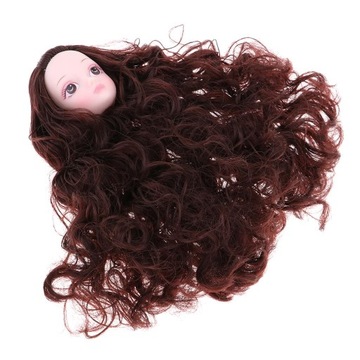 Голова куклы BJD 1/6 с вьющимся париком для шарнирных кукол, замена своими руками