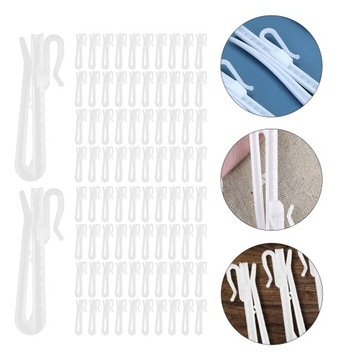 КРЮК ДЛЯ ПОДЪЕМА ШТОР РЕГУЛИРУЕМЫЙ ТЕЛЕСКОПИЧЕСКИЙ КРЮК S КРЮЧОК 100ШТ.