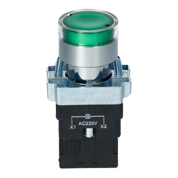 ЗЕЛЕНАЯ КНОПКА УПРАВЛЕНИЯ СТАРТОМ С ПОДСВЕТКОЙ