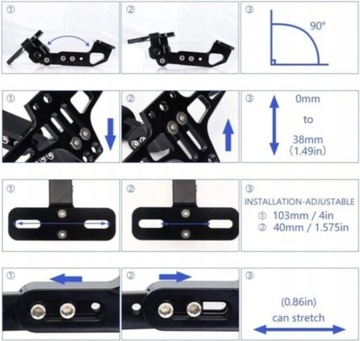Крепление держателя номерного знака мотоцикла