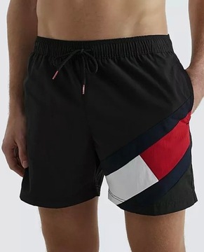 Tommy Hilfiger spodenki plażowe kąpielowe M czarne