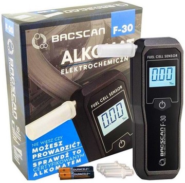 Калибровка электрохимического алкотестера BACSCAN F-30