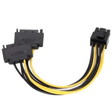 2 кабеля питания, двойной 15-контактный разъем SATA