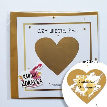 Kartka zdrapka - CIĄŻA zostaniecie dziadkami