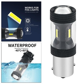 Автомобиль 1156 3157 3156 7440 7443 Белый указатель поворота 12 В 1157