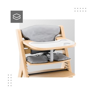 Стульчик для кормления 4в1 TULANO Morsel 40 Natural на срок до 12 лет