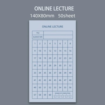 50 Sheets Memo Pad Week Plan Month Plan Student