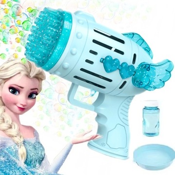 Pistolet Do BANIEK Bazooka Wytwornica Bańki Płyn Błękitny model Księżniczka