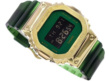 MĘSKI ZEGAREK CASIO GM-5600CL-3ER ZIELONY Z PUDEŁKIEM 200M