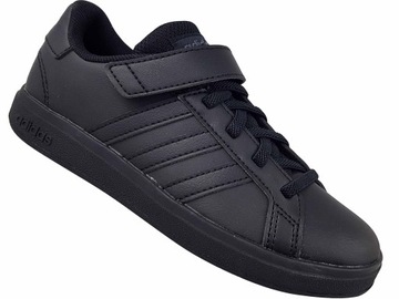 ADIDAS GRAND COURT 2.0 FZ6161 BUTY TRAMPKI TENISÓWKI CZARNE NA GUMKI RZEP