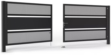 Panel Przęsło Ogrodzeniowe STAL BR1842 RAL 7016 Antracyt 200x110 cm