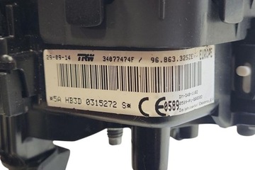 AIRBAG ŘIDIČE PEUGEOT 508 34077474F 2.0L DIESEL 103KW 2016