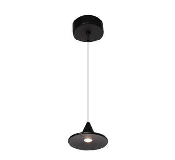 LAMPA SUFITOWA LAMPA WISZĄCA LED CZARNA PW7W 3000K IP20