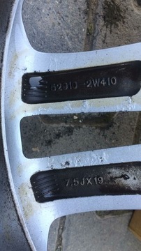4× DISK HLINÍK HYUNDAI OE 7.5" X 19" 5X114.3