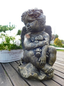 Садовая статуя, бетонная фигурка ангела, большая