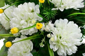 БУКЕТ, ВАЗА, КОМПОЗИЦИЯ, МОГИЛА, КЛАДБИЩЕ, УКРАШЕНИЕ 60