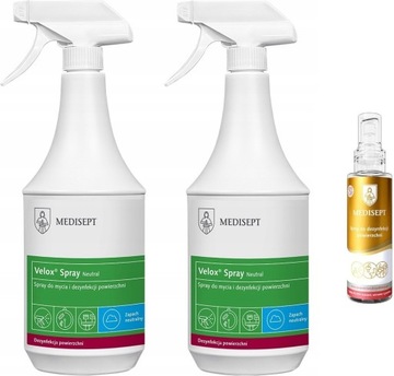 2 x Velox Spray płyn do dezynfekcji 1l Neutral