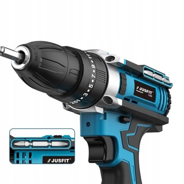 НАБОР АККУМУЛЯТОРНЫХ ОТВЕРТОК МНОГОФУНКЦИОНАЛЬНАЯ УДАРНАЯ ДРЕЛЬ 20 В + 2 АККУМУЛЯТОРА