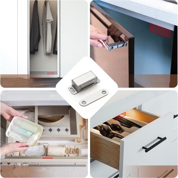 МАГНИТ ДЛЯ ДВЕРЕЙ ШКАФА, ЯЩИКОВ, ДВЕРНОЙ КРЮЧОК САМОКЛЕЯЩИЙСЯ МАГНИТНЫЙ