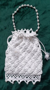 Koronkowa torebka do I Komunii Św.