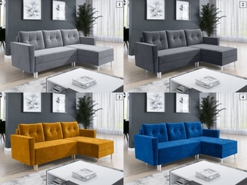 Комплект для отдыха Oslo - угловой диван, кресло + пуфы