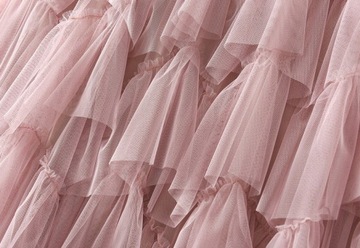 ДЛИННАЯ ЮБКА Из ТЮЛЯ С рюшами и резинкой, PINKXXL