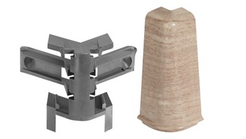 Zakończenia do listwy CEZAR60 20x60mm narożnik zewn. 1kpl=2szt Matteo Mat