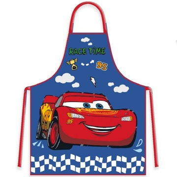 Fartuszek dla dziecka + czapka szefa Cars Zygzak Mcqueen Disney niebieski