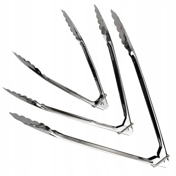 Щипцы для кухонного гриля НАБОР 3 шт. Универсальные стальные VERGIONIC.