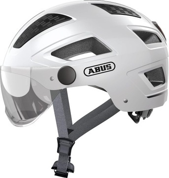 KASK ROWEROWY Z SZYBĄ ABUS HYBAN 2.0 ACE L 56-61CM POLAR WHITE BIAŁY