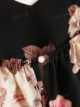 SHEIN TOP DAMSKI W KWIATY NA RAMIĄCZKACH ROZMIAR XXL 895