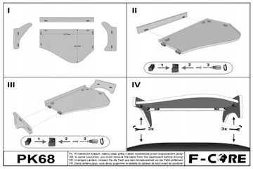 Półka TIR środkow VOLVO FH 3 2002-2008 BEZ OTWORU