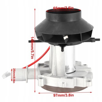 Нагреватель в сборе с двигателем вентилятора 5 кВт, 12 В