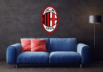 Логотип AC Milan 3D настенный герб, 100 см, подарок мужу парня