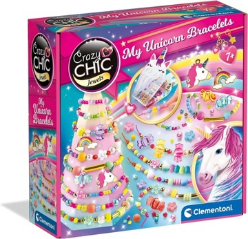 БРАСЛЕТЫ CRAZY CHIC UNICORN CLEMENTONI 50882 ДЛЯ ДЕВОЧЕК 7+