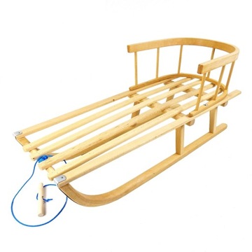 SANKI DREWNIANE Z OPARCIEM TRADYCYJNE BUKOWE SANKA DLA DZIECKA + GRATIS