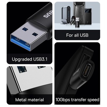 Адаптер Baseus USB-C OTG 3.1