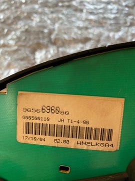 BUDÍKY PŘÍSTROJOVÁ DESKA PEUGEOT PARTNER 2.0HDI 9656696080