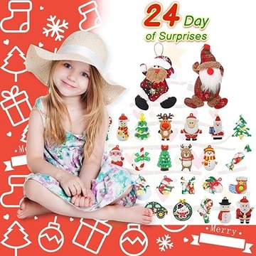 АДВЕНТ-КАЛЕНДАРЬ С УКРАШЕНИЯМИ ДЛЯ ДЕТЕЙ