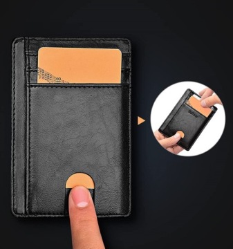 ТОНКИЙ КОШЕЛЕК RFID, ВИЗИТНИЦА, ДОКУМЕНТЫ 3